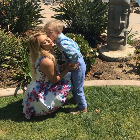 floral tea party dress, Easter Sunday dress size small - Picture 3 of 3